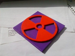 tactile radiation symbol 3d printing