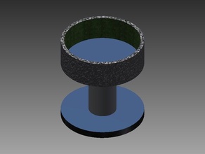 meados de mal copa do suporte parafuso contentores 3d print model - Mito3D