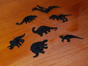 shadow theater-Dinosaurier-bundle Spielsets 3d print model - Mito3D