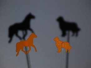 gölge Tiyatrosu çiftlik hayvanları paket mizahı 3d print model - Mito3D