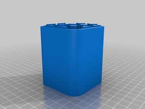 18650 Batterie case 9 Container angepasst 3d print model - Mito3D