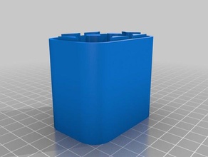 18650 Batterie case 6-50tall Container angepasst 3d print model - Mito3D