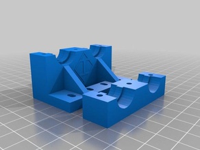 e3d clone de double support l'imprimante pièces extrusion max micron 3d print model - Mito3D