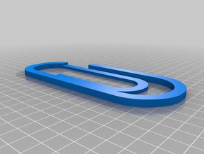 paperclip pagemarker bookrule clip 3d printing bookmark books free page holder 3d print model - Mito3D