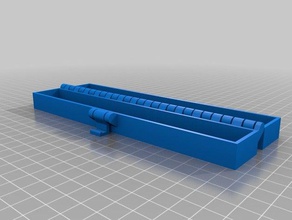 my customized hinged ruler+pencil-top eraser cap+initialed case learning 3d print model - Mito3D