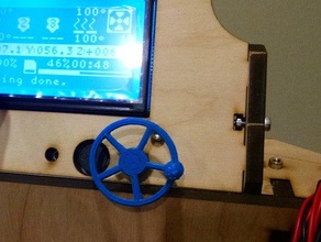 lcd bouton industrielles de roue valve style rotatif 3d l'imprimante accessoires 3d print model - Mito3D