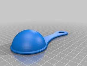 single end 2 tablespoon coffee scoop kitchen dining customized 3d print model - Mito3D