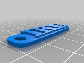 ike tag keychains customized 3d print model - Mito3D
