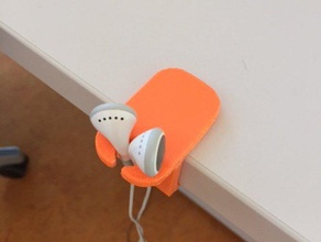 earphone table holder audio makeredchallenge 3d print model - Mito3D