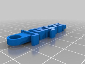 il mio messaggio personalizzato portachiavi organizzazione 3d print model - Mito3D