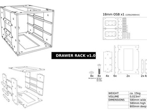modulare scopo generale del sistema di stoccaggio strumenti officina magazzino cnc organizzazione 3d print model - Mito3D