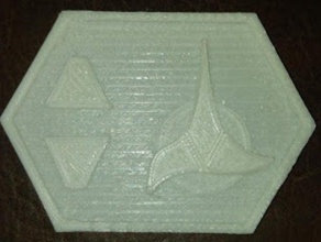 star trek klingon communicator adereços 3d print model - Mito3D