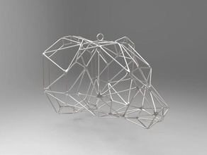 urso de arame pendente os acessórios jóias troféu 3d print model - Mito3D