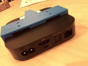 apple tv mounting bracket gadgets 3d print model - Mito3D