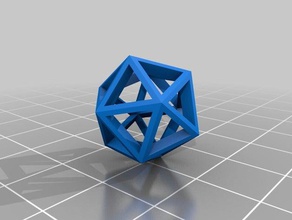 l'icosaèdre les mathématiques art personnalisé 3d print model - Mito3D