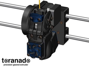 toranado pge x-Schlitten prusa i3 8mm 3d Drucker Teile extruder montieren lm8uu Lager Halter rework reprap xcarriage 3d print model - Mito3D