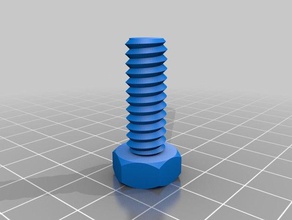 mailboxbolt3 nut bolt washer threaded rod factory parts customized 3d print model - Mito3D