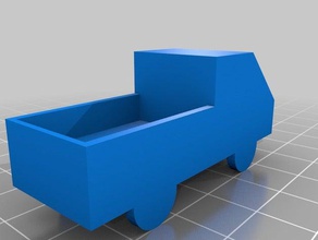 furgoneta con caja carga 3d impressão 3d print model - Mito3D