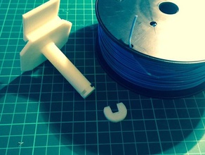 small diameter filament mount replicator 2x 3d printer accessories spool holder rs components 3d print model - Mito3D