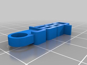 jaap message keychain organization customized 3d print model - Mito3D