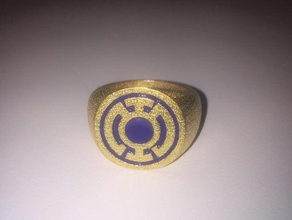 blue lantern ring accessories 3d print model - Mito3D