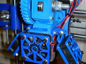 reprap prusa i3 rework parts fan mounts covers 40mm 3d printer 3d print model - Mito3D