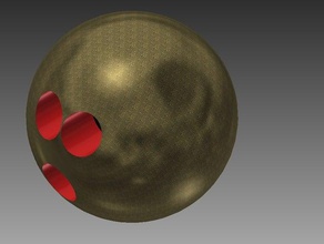 palla da bowling 3d stampa 3d print model - Mito3D