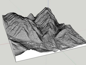 aspen colorado map stretched vertical learning terrain 3d print model - Mito3D