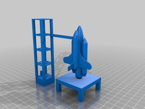space shuttle launch pad tower physics astronomy nasa 3d print model - Mito3D
