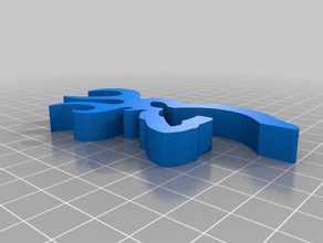 browning keychain keychains 3d print model - Mito3D