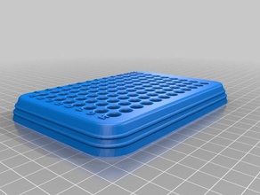 96 well tray tool holders boxes analytical chemistry 3d print model - Mito3D