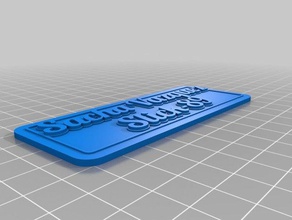 özelleştirilmiş çok satırlı etiket Anahtarlık sacha slick benim 3d print model - Mito3D