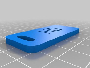 placa llavero hd organización personalizado 3d print model - Mito3D