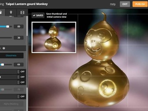taipei lanterna cabaça macaco interativo arte 3d print model - Mito3D