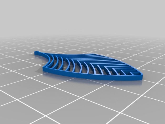 küpe yaprak 3D print model - Mito3D