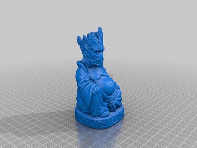 buddah groot groodah 3d l'impression 3D print model - Mito3D