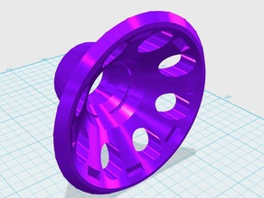 fabrikator universal spool holder reduced material 3d printer parts 3d print model - Mito3D