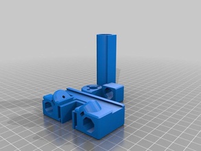 remix split x-ends 3d printer parts 3d print model - Mito3D