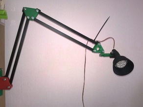 universal arm microphone lamp diy 3d print model - Mito3D