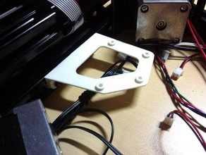 mount micromake board kossel mini 3d printer parts bracket mounting 3d print model - Mito3D