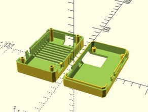 odroid-u3 case cut-outs ohne unterstützt computer Ausschnitt hardkernel openscad 3d print model - Mito3D