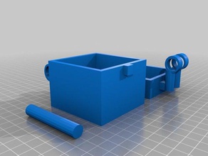 trabalho minecraft peito 3d impressão recipiente blocos tinkercad 3d print model - Mito3D