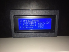 ctc printer display bezel 3d accessories 3d print model - Mito3D