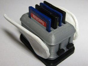 nach Einbruch der Dunkelheit fliegenden toaster sd-Karten-Halter andere 3d print model - Mito3D