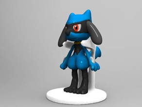 riolu pok&egravemon - Spielzeug Spiele 3d print model - Mito3D
