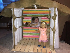 doll beach bunglaow toys games american girl dollhouse house kids 3d print model - Mito3D