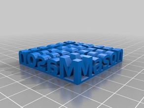 mon personnalisés stéréo texte2 sculptures 3d print model - Mito3D