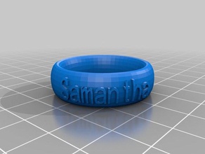 meine angepassten text ringbraceletcrown Sache Mode 3d print model - Mito3D