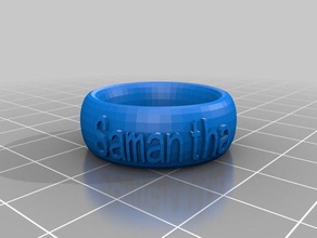 meine angepassten text ringbraceletcrown Sache Mode 3d print model - Mito3D