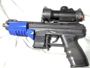 mp5 estilo foregrip tec-9 pistola 3d impressão 3d print model - Mito3D